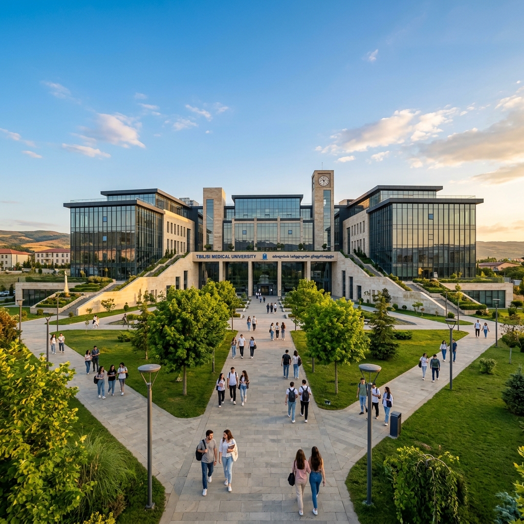 Modern university campus